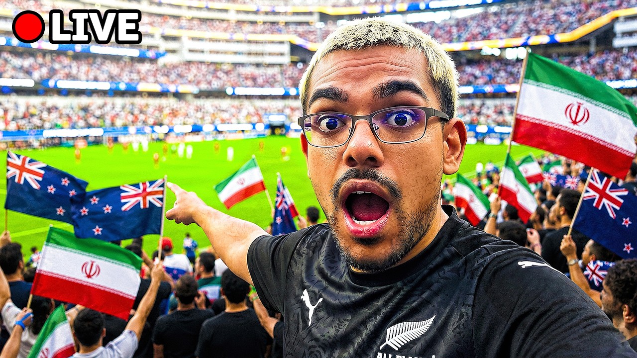 N3on Goes to His First World Cup Game: Iran vs New Zealand!