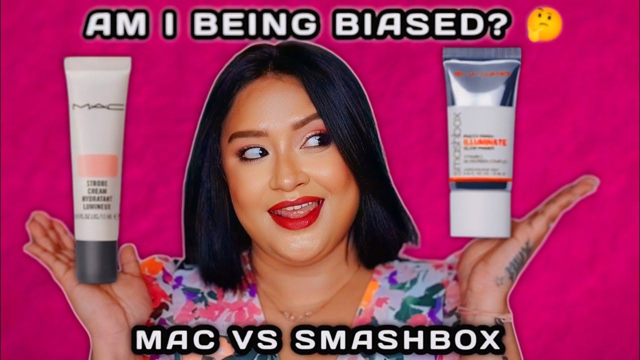 Mac Strobe Cream Vs Smashbox Illuminate Glow Primer|NC42 Skin| Quick Mini Review
