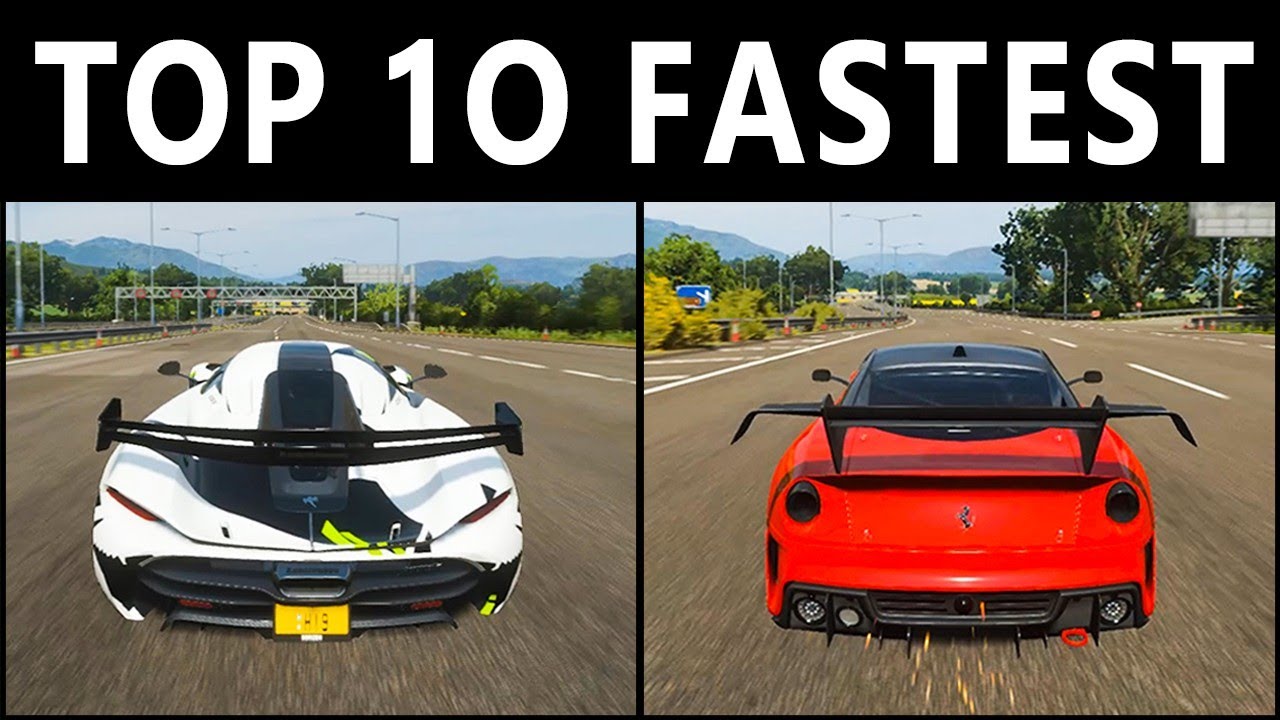 TOP 10 FASTEST CARS FULLY UPGRADED In Forza Horizon 4 | Top Speed Battle (Update 2021)