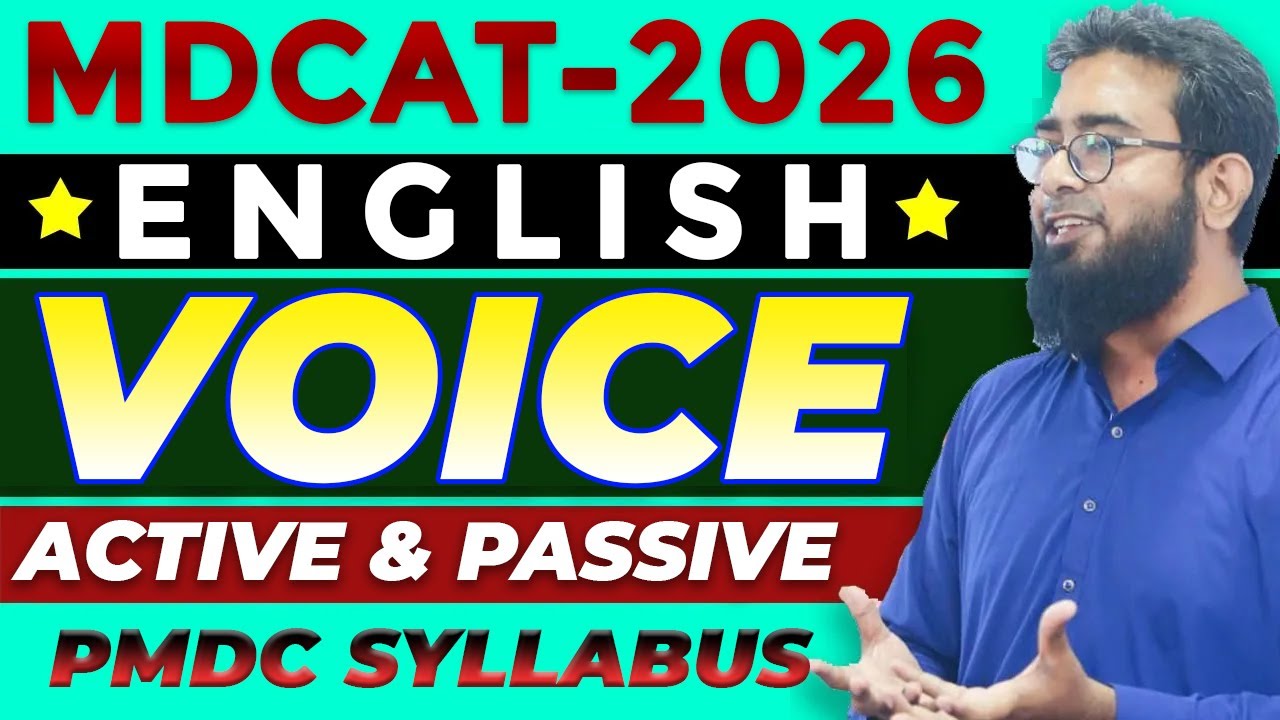 Active & Passive Voice MCQs (MDCAT-English-2026)