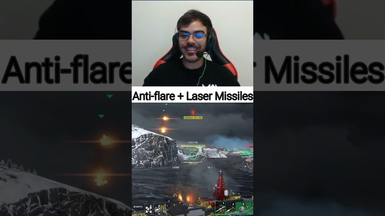 Antiflare + Laser Missiles - Modern Warships