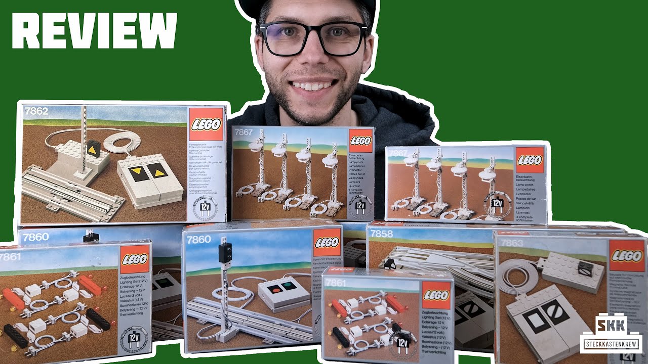 Traumhafte 12V-Zug-Erweiterungssets : LEGO® 7858, 7859, 7863, 7860, 7867, 7861, 7865, 7862 [Review]