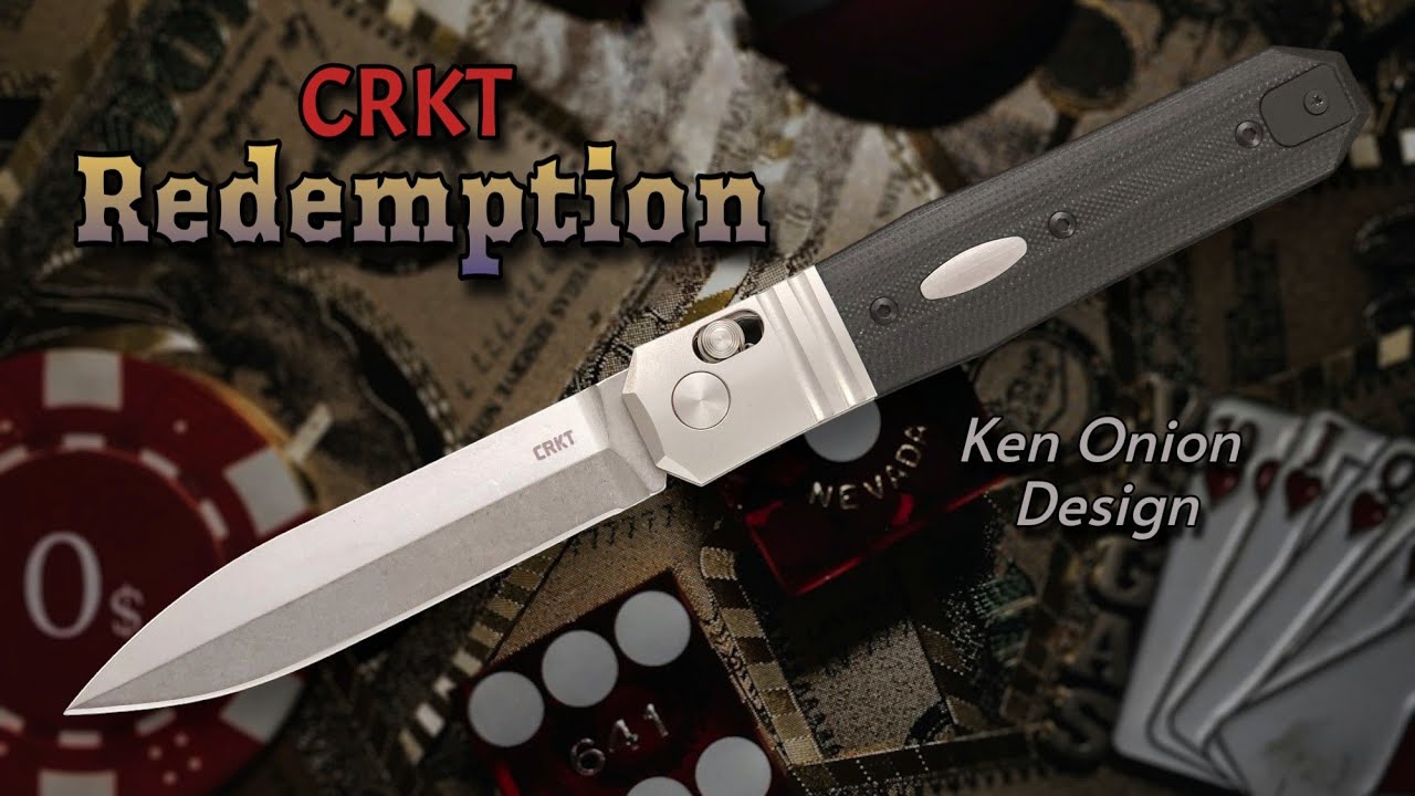 CRKT Redemption: Ken Onion Designed Folding Gambler's Dagger in Magnacut!