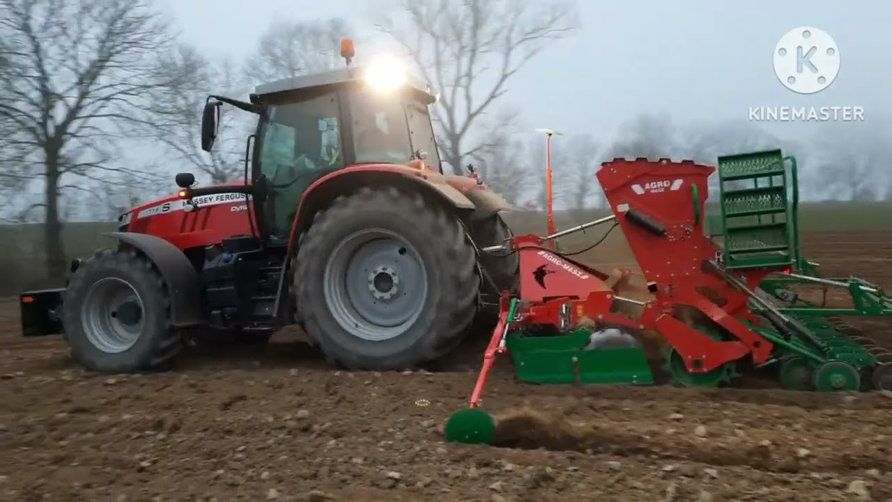 Massey Ferguson 7716S/ orka i siew-wspomnienie z 2022 +bonus :)