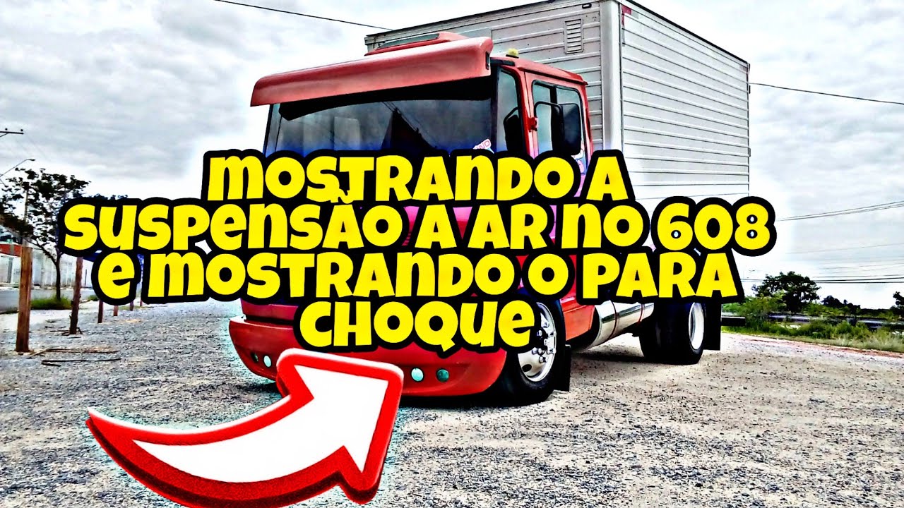 mostrando suspensão  ar do 608 e o para choque