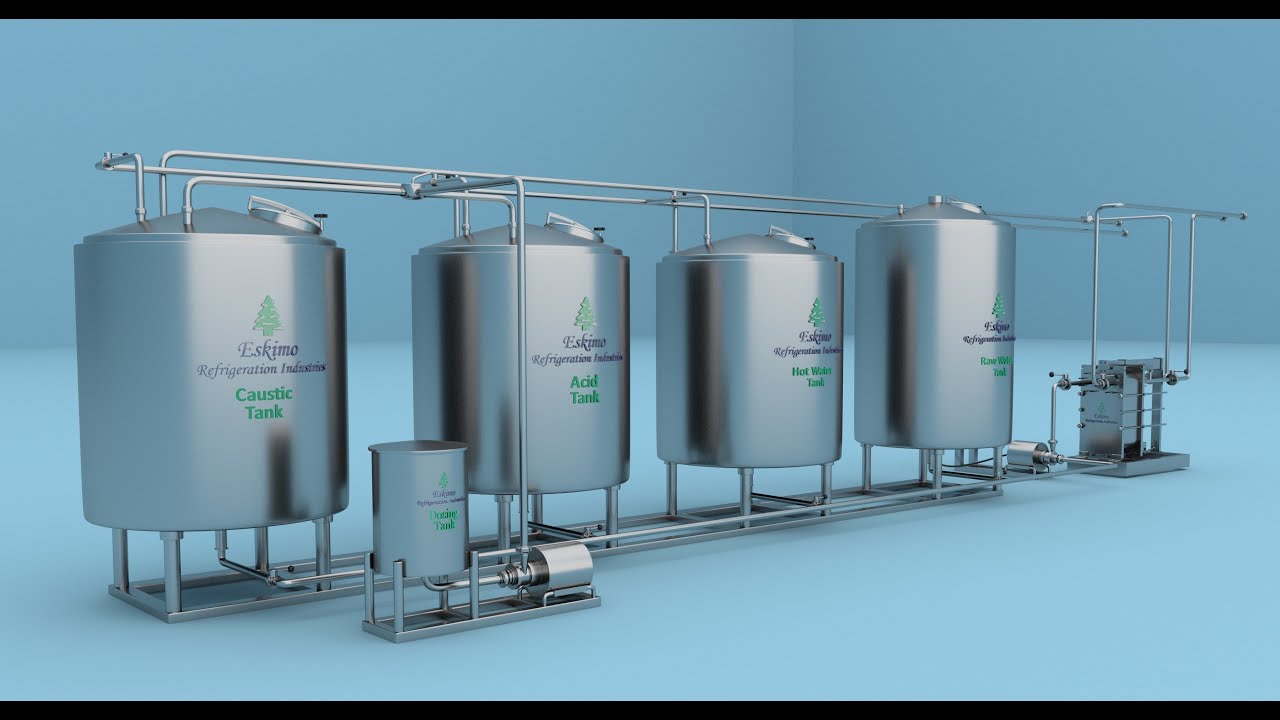 Cleaning In Place System | Milk Processing Plant | Eskimo | CIP System for Milk