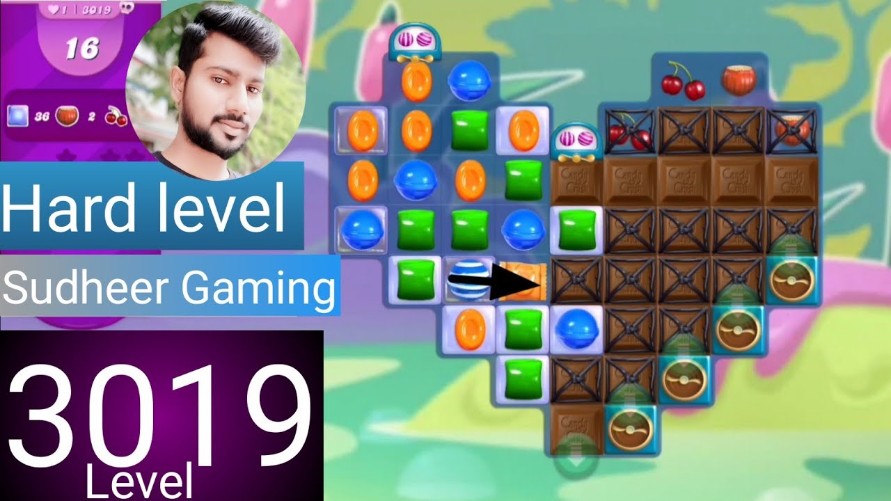 Candy crush saga level 3019 । Hard level । No boosters । Candy crush saga 3019 । Sudheer Gaming