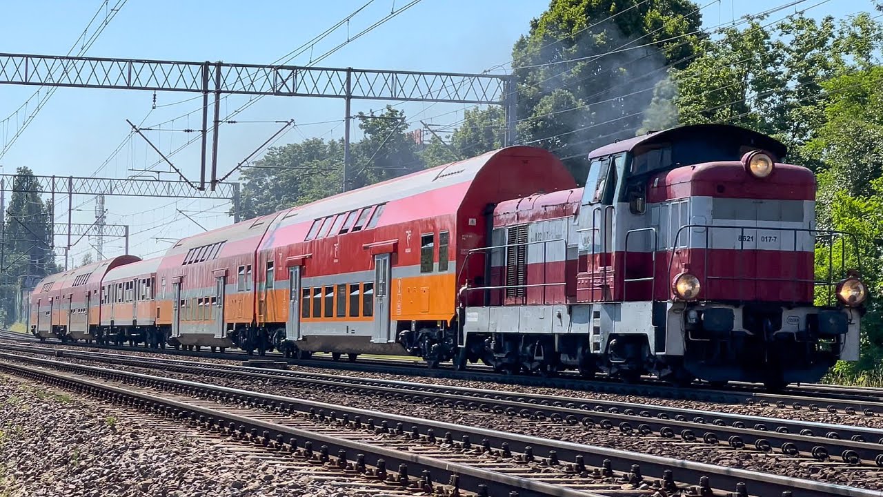 Jedzie pociąg z Chojnic do stacji Hel #SM42-349 Polregio linia kolejowa nr 202 Gdańsk Przymorze 🛤