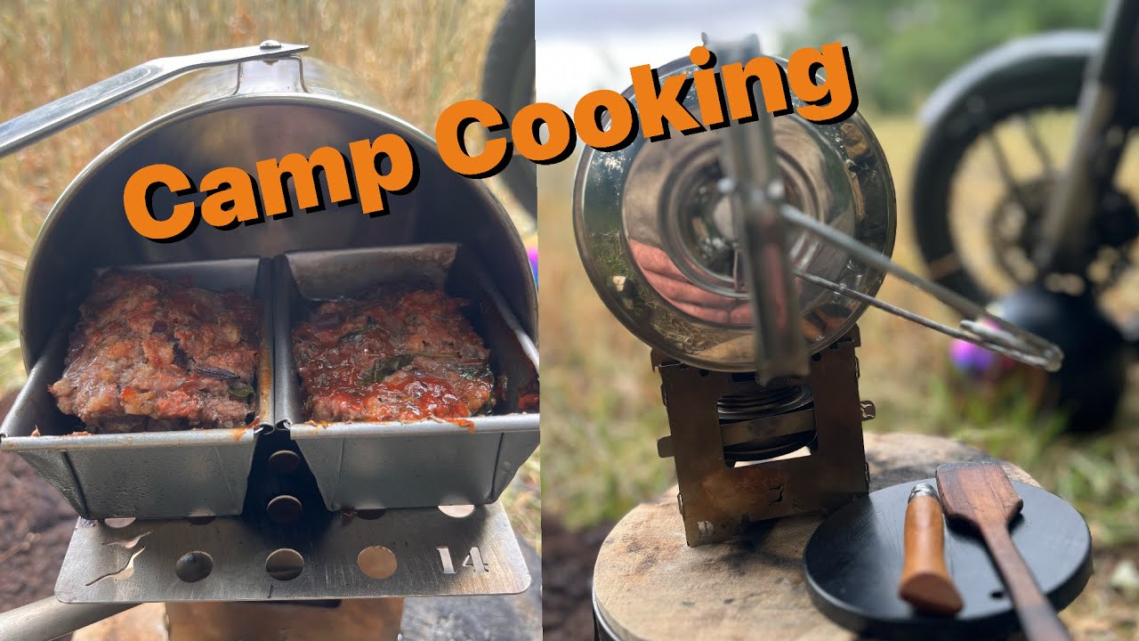 ASMR | Camp Cooking | Meat Loaf | Thunder | Royal Enfield | 4K