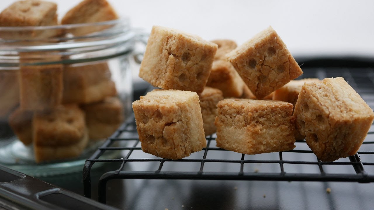 サクザクっ♡香ばしさがクセになるほうじ茶の米粉クッキー | Glutenfree!Crunchy Roasted green tea & Rice Flour Cookies