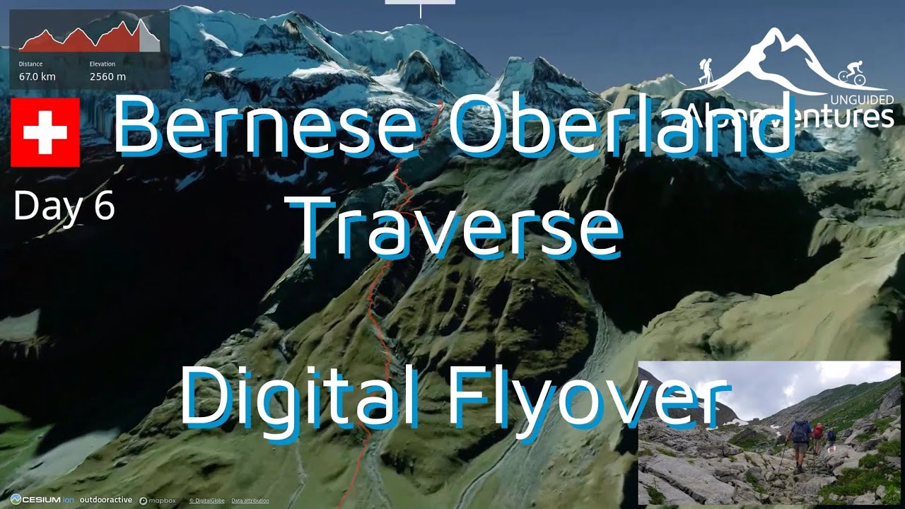 Bernese Oberland Traverse Digital Flyover