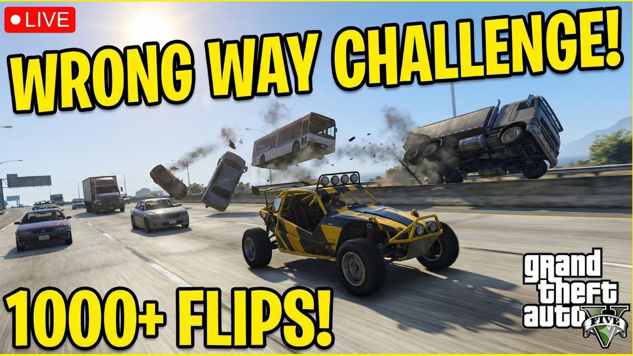 RAMP BUGGY: WRONG WAY CHALLENGE! 🚫🏎️ 1000+ Flips 
