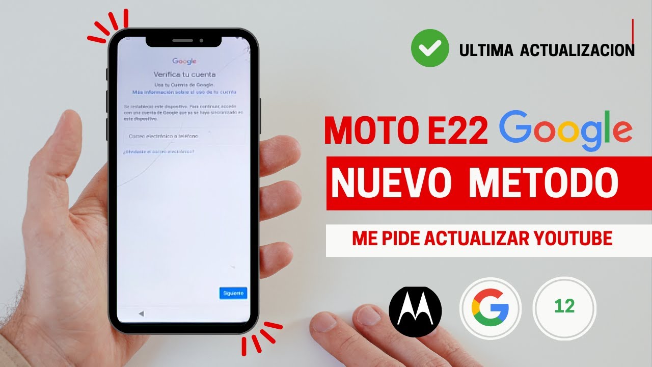 Eliminar cuenta de google Motorola e22  | Nuevo Método