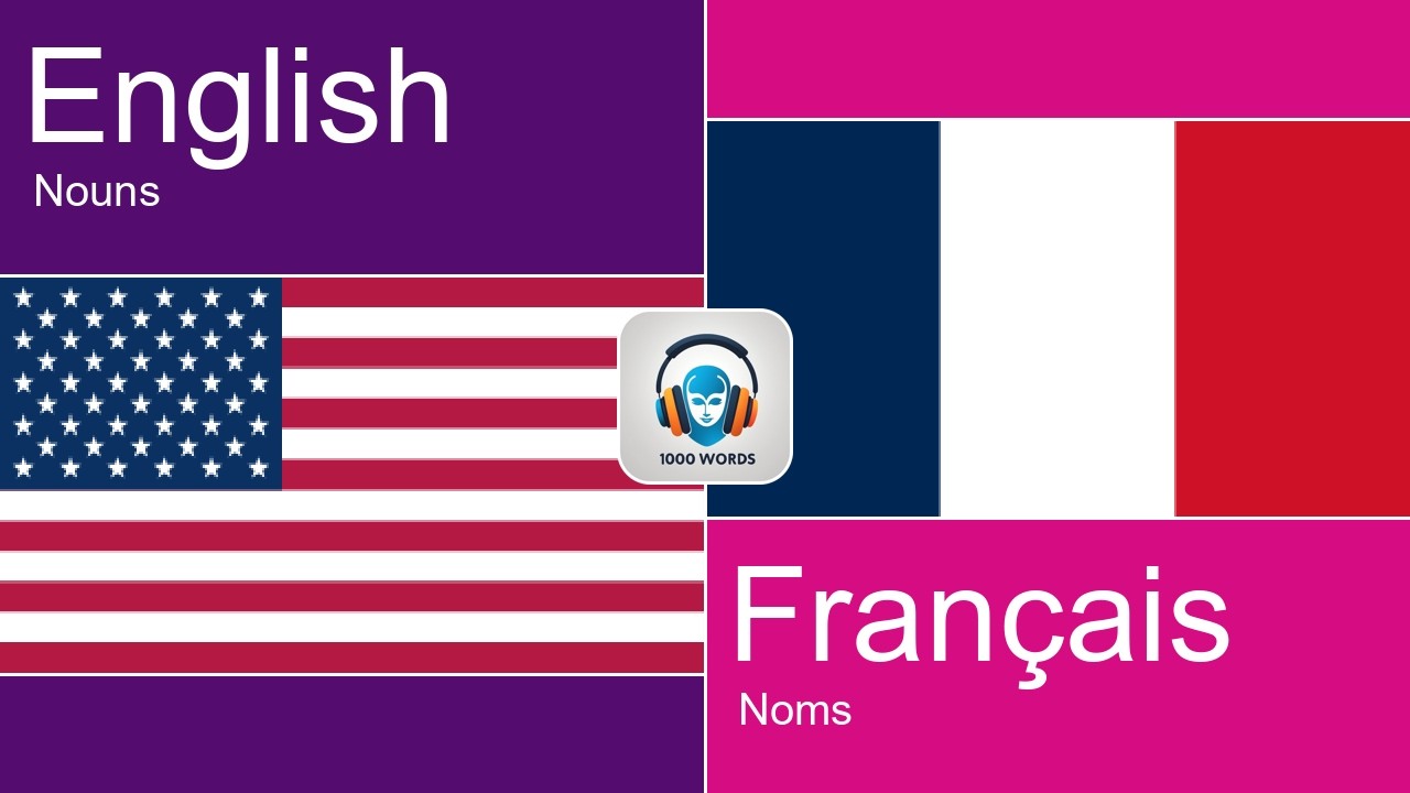 🇺🇸🇫🇷 Learn French while you sleep - 1000 essential nouns (Part 4/10)