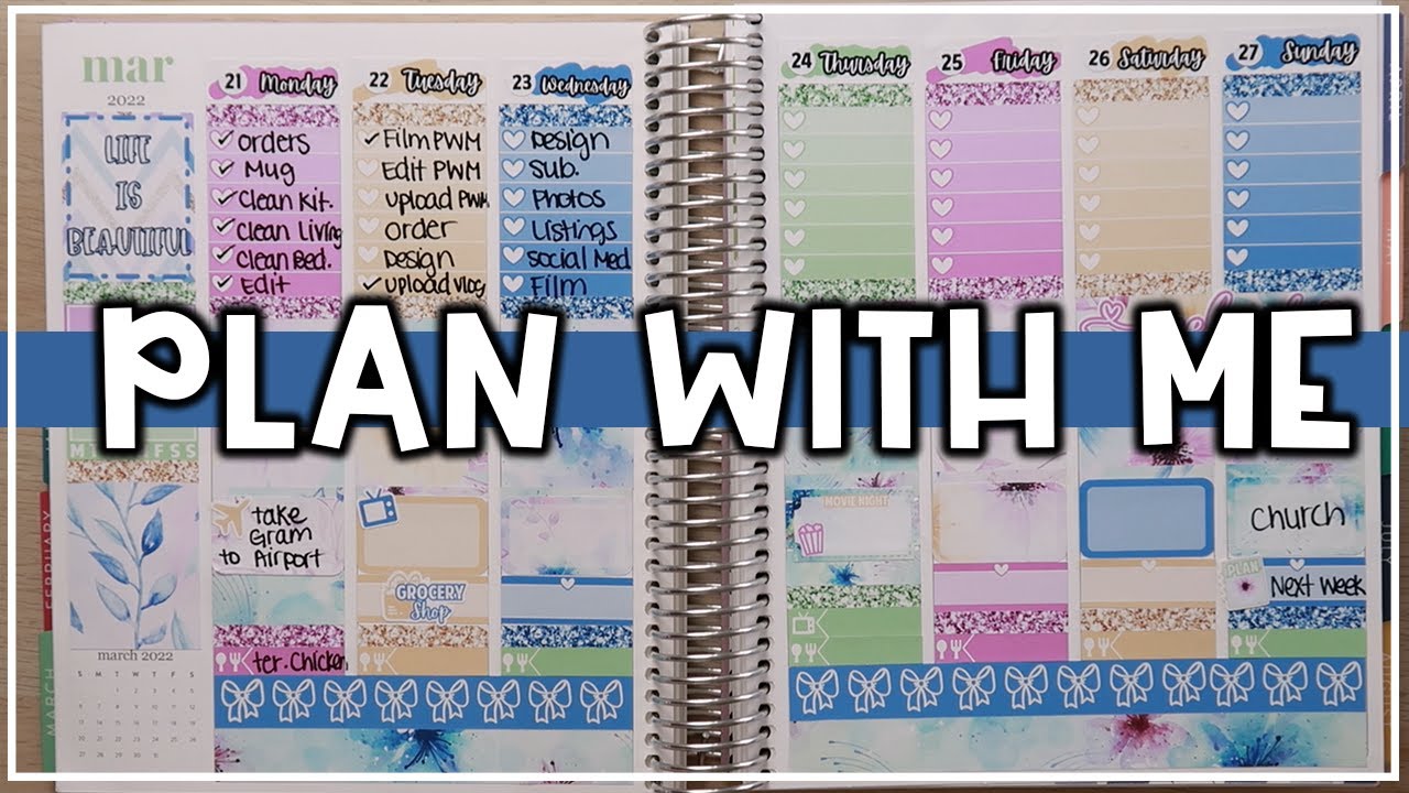 OLD SCHOOL PLAN WITH ME | No White Space Planning Style | Plan With me March 21st-27th