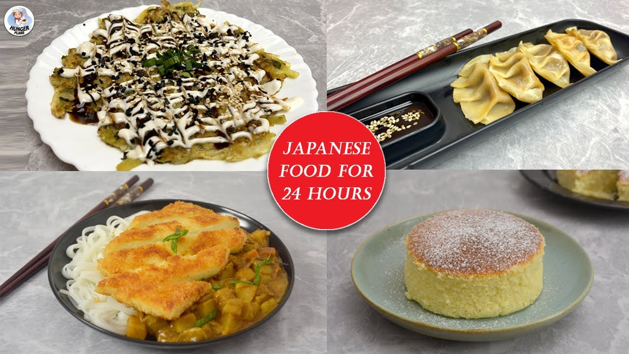 Cooking & Eating Japanese Food for 24 Hours | Japanese Food Challenge | 24 Hours Food Challenge | HP