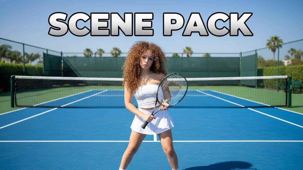 ELIANA TRYING TO PLAY TENNIS! SCENE PACK 60fps