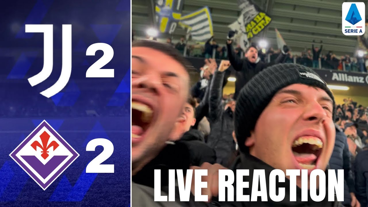 😖 BEFFATI ALL’ULTIMO… JUVENTUS FIORENTINA 2-2 || CURVA SUD ALLIANZ STADIUM REACTION