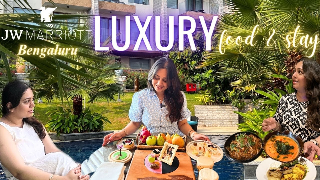 JW MARRIOTT BENGALURU Golfshire Resort & Spa | Еда в пятизвездочном отеле, экскурсия по номерам к...