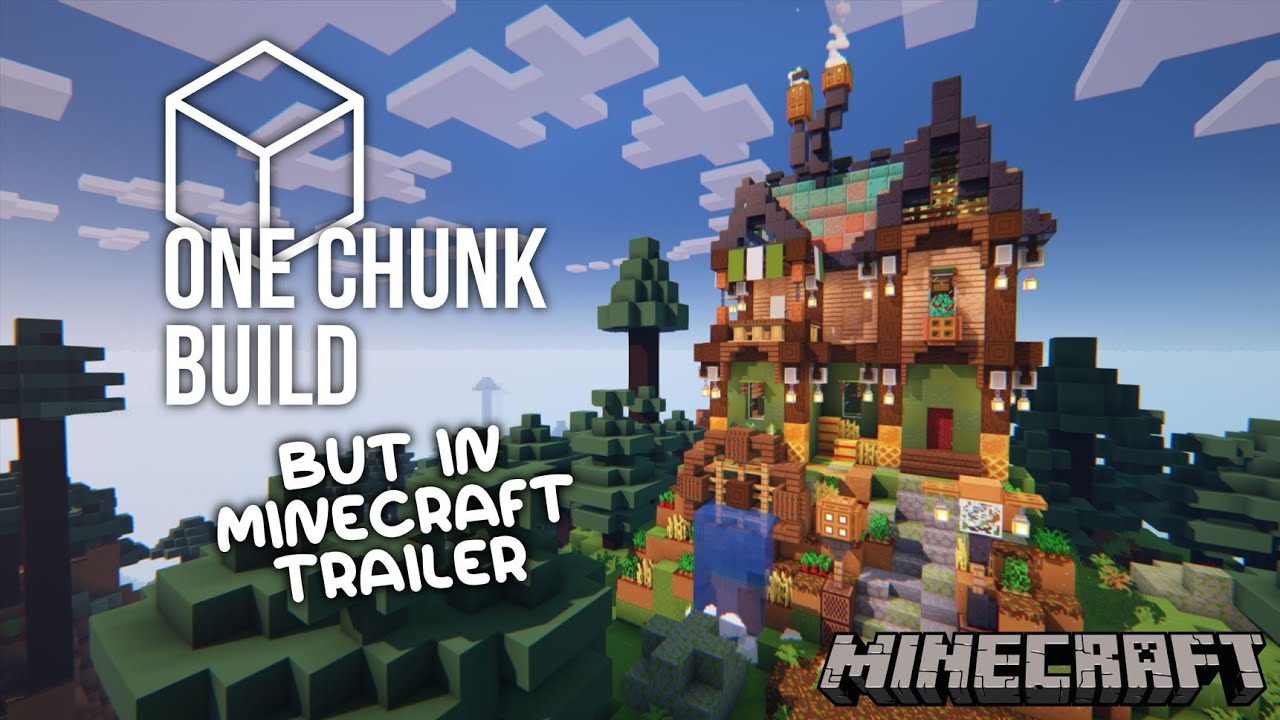 One Chunk Build But It's In Minecraft Trailer [ Subtitles ]