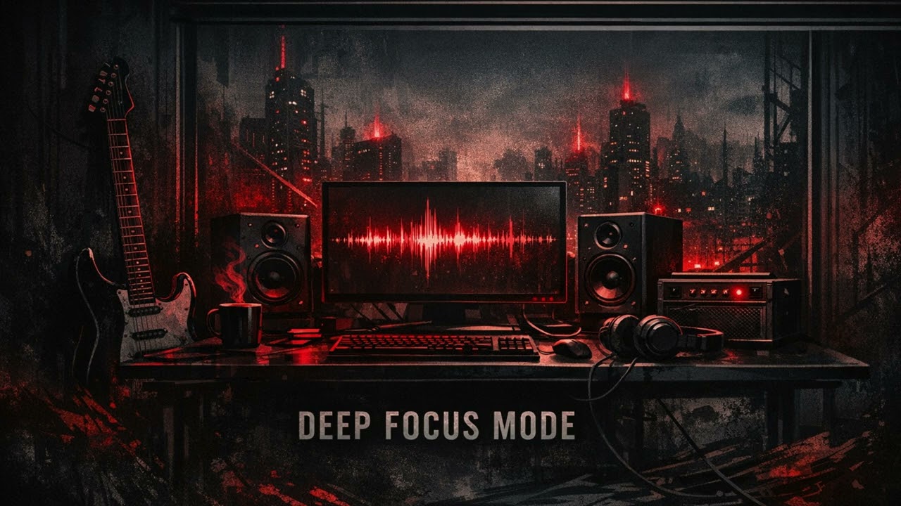 Drum-Driven Rock Focus Music for Work & Coding3 | Instrumental (30 Minutes)