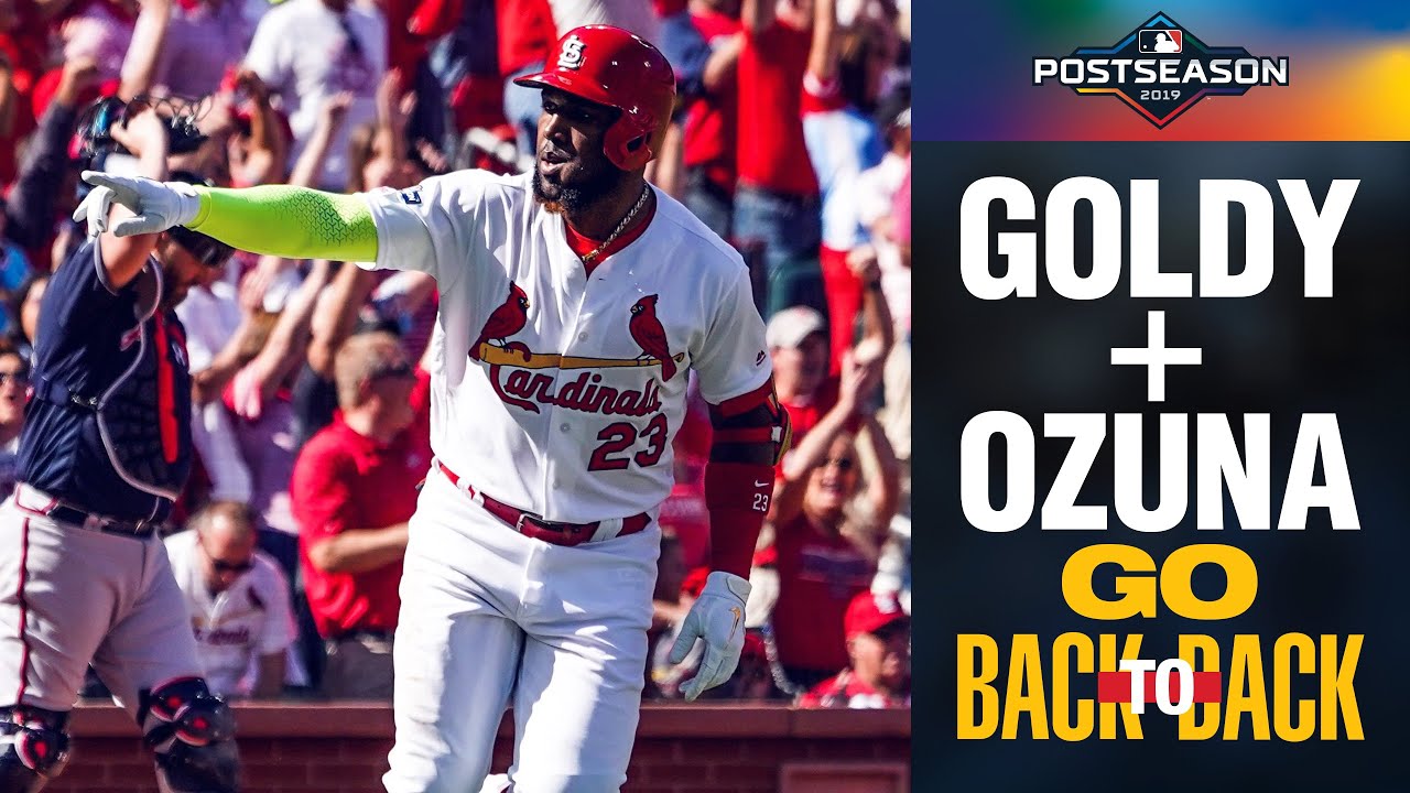Cardinals' Paul Goldschmidt, Marcell Ozuna launch back-to-back shots in 1st! | NLDS Highlights