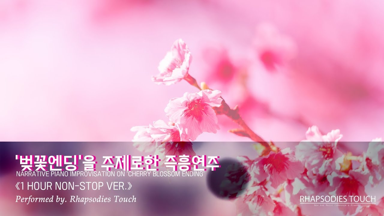 [Piano ASMR] 1 Hour Narrative Piano Improvisation on '벚꼿엔딩' | 스토리가 있는 피아노 즉흥연주