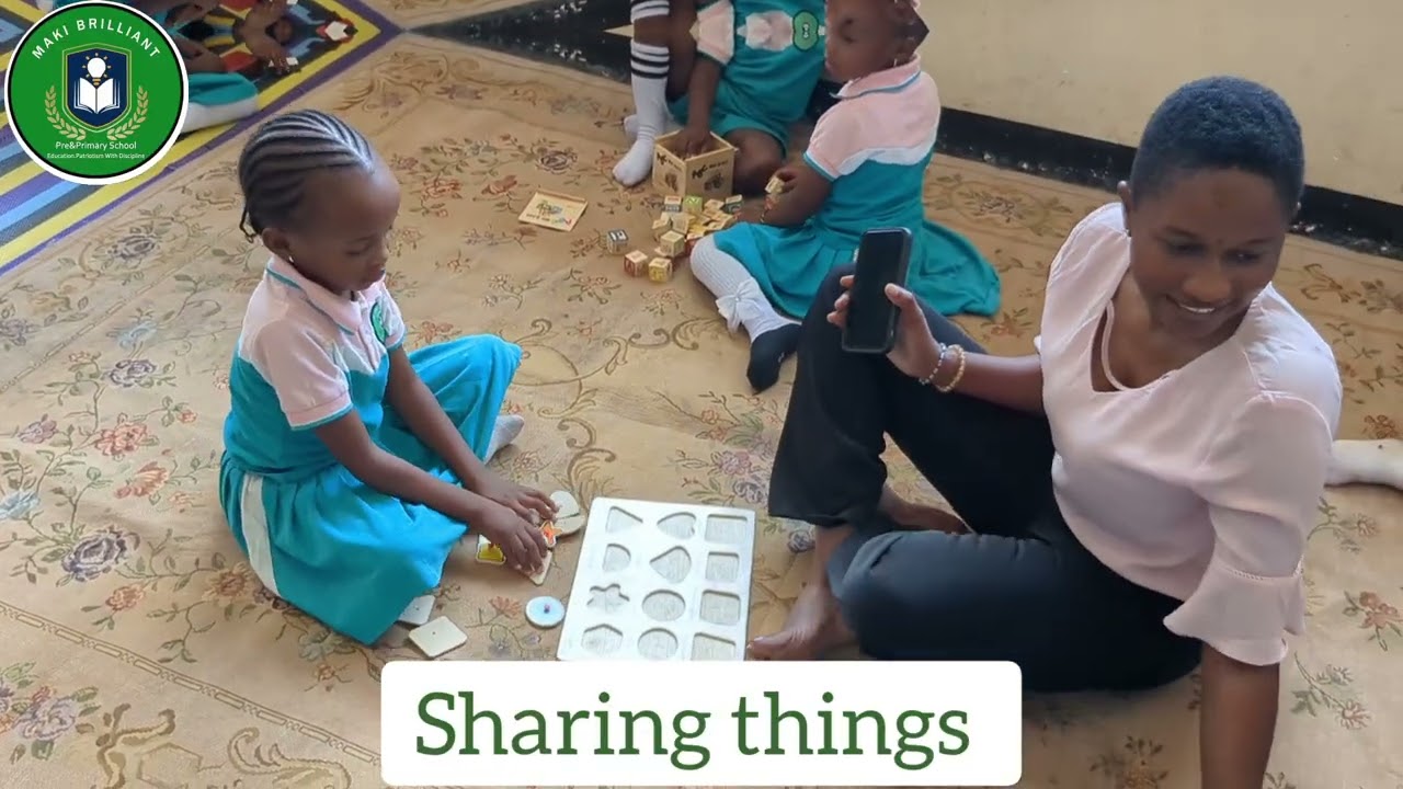 Middle class Learnt about sharing....Sharing is Caring #makibrilliantschool  #Good Values #school 