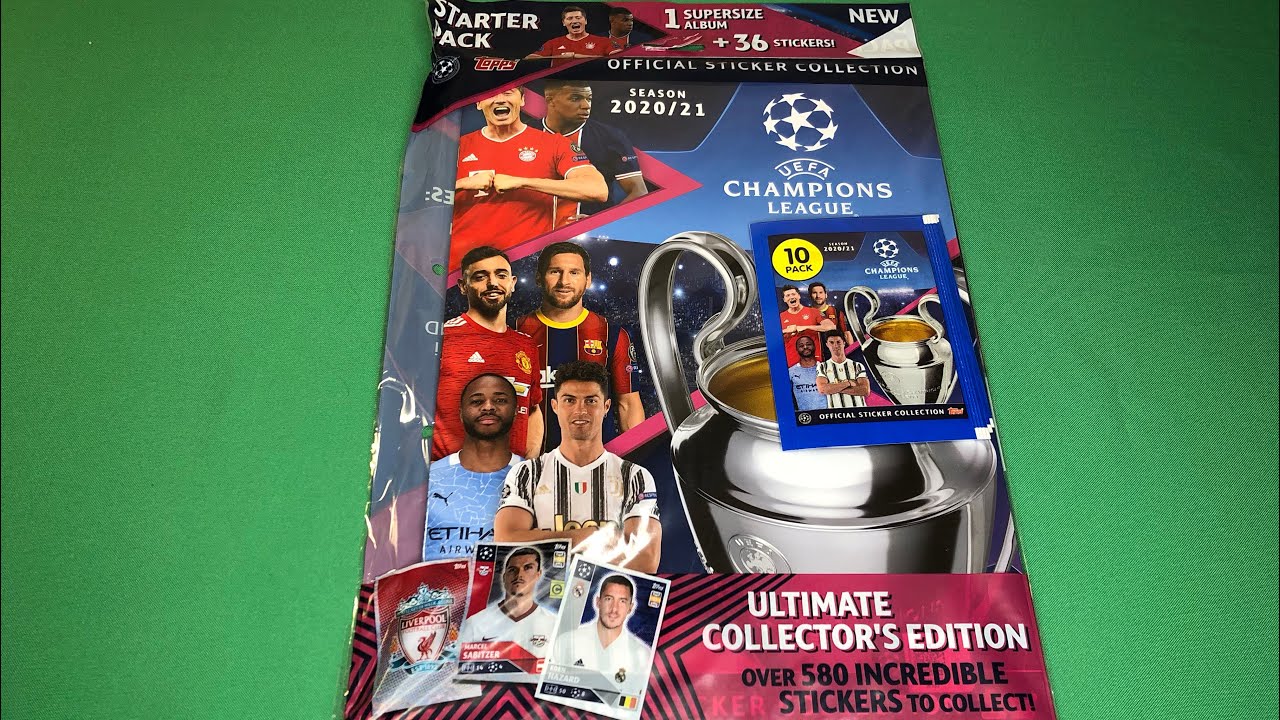 Лига Чемпионов 2020/21 Topps РАСПАКОВКА СТАРТПАКА {|} League Champions 20/21 UNBOXING {|} UCL 20/21