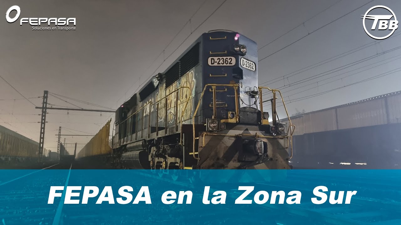 Trenes de carga de FEPASA en la Zona Sur (Video de larga duración)