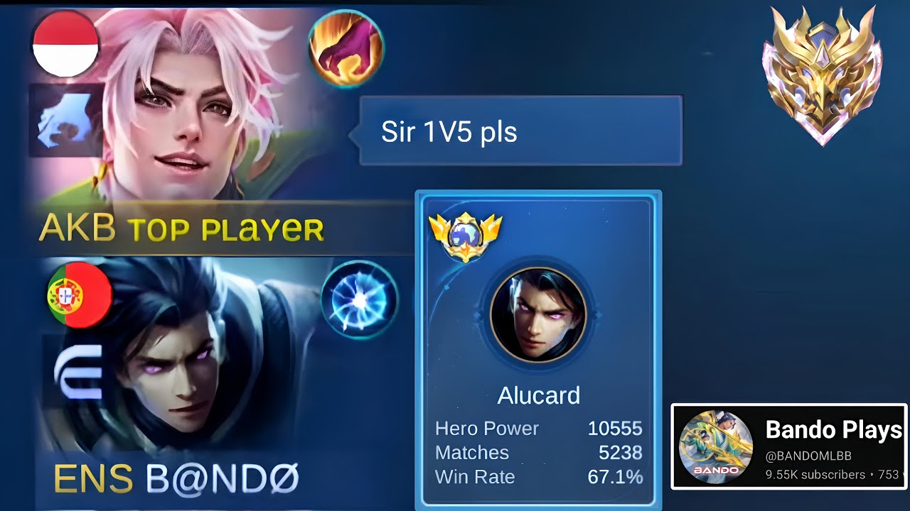 PLAYING WITH INDIA BEST ALUCARD PLAYER | 5000 MATCHES & 10K MMR 🗿🗿 - MLBB