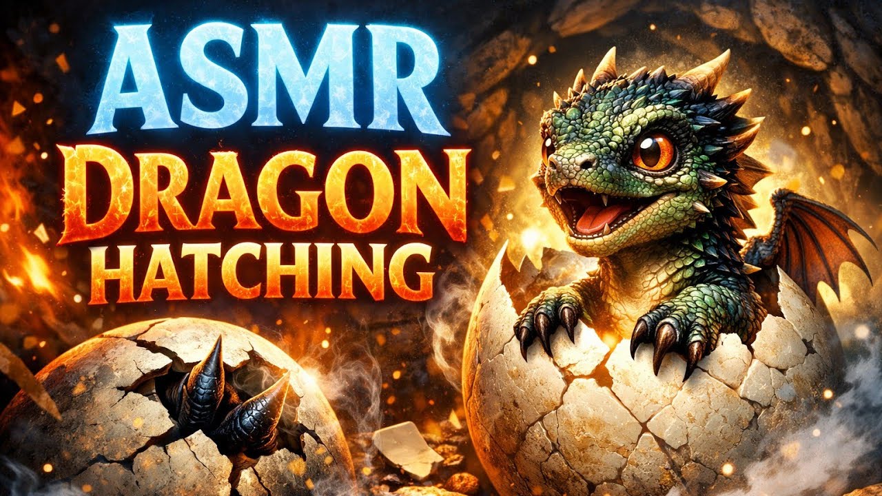 Dragon Egg ASMR 🐉✨ Cozy Cottage Hatching & Sleep | No Talking