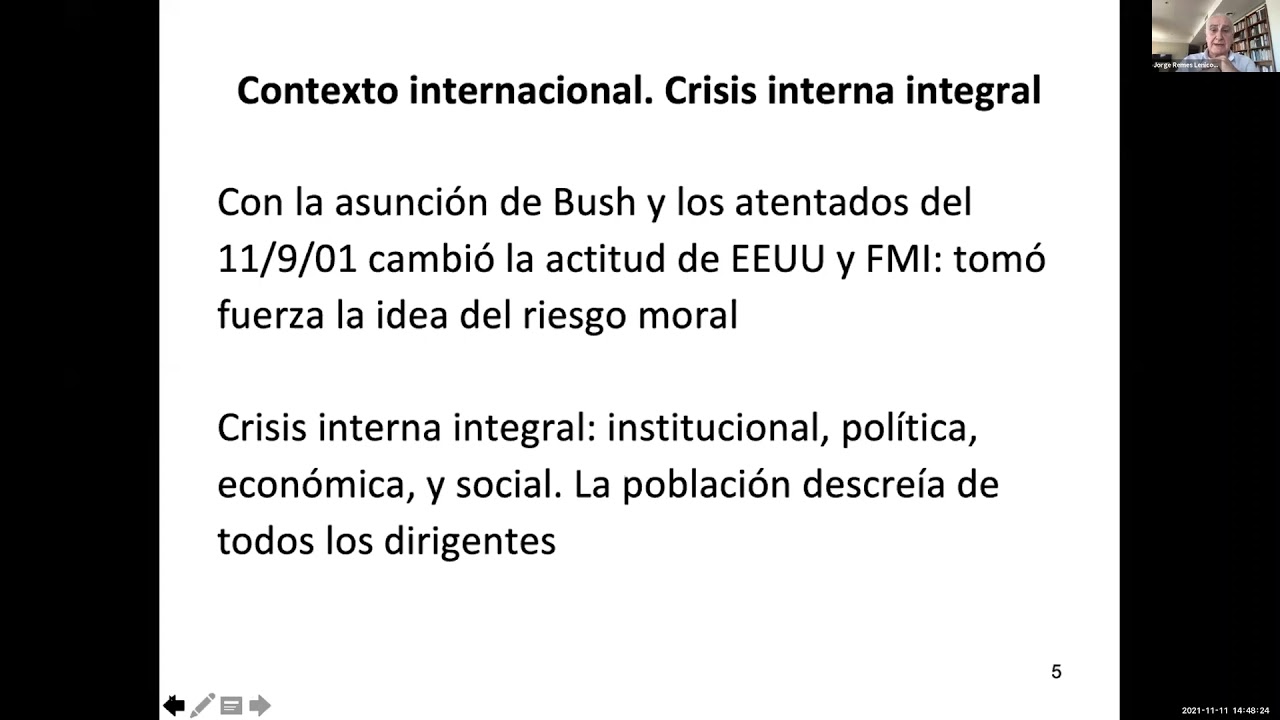 Plan Duhalde: Jorge Remes Lenicov. Comenta: Luciano Laspina