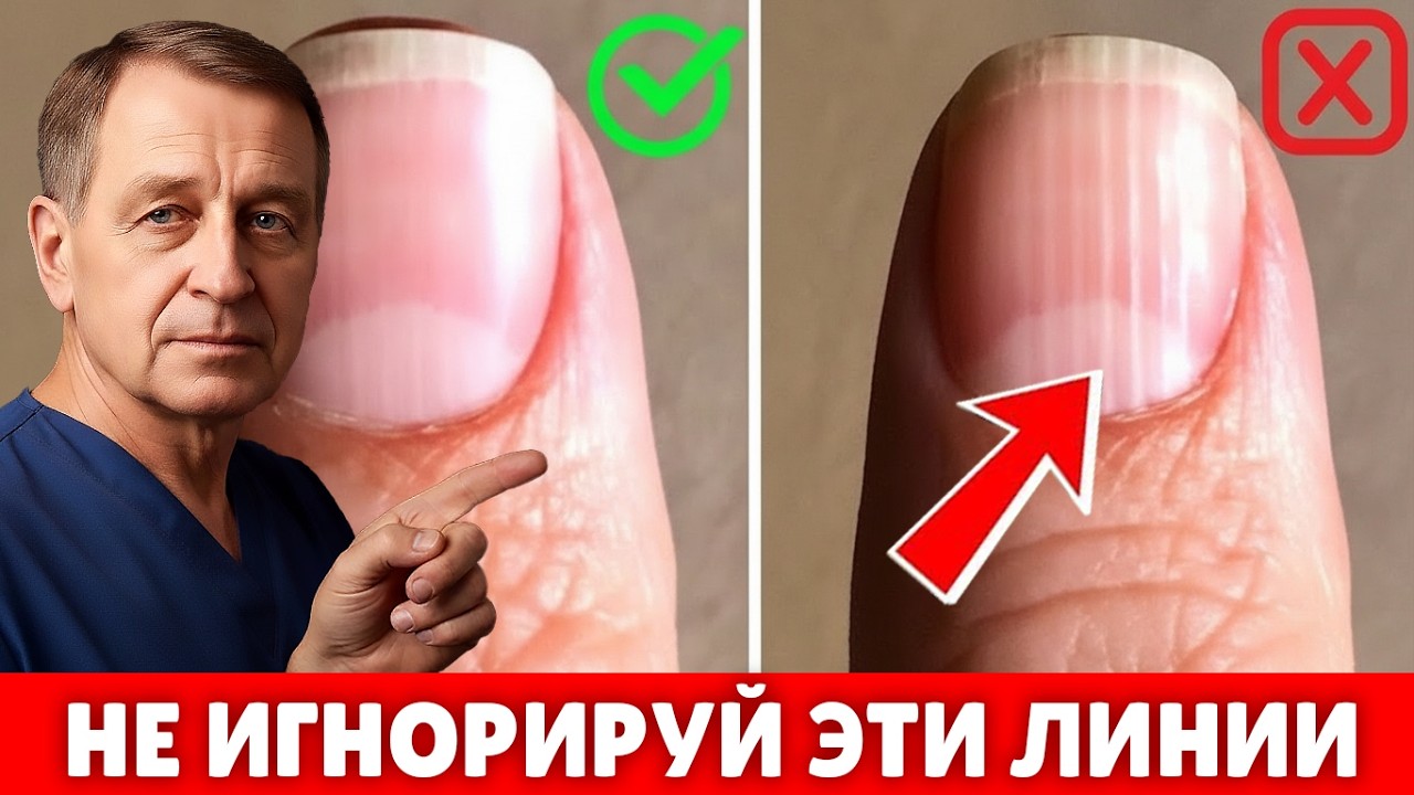 ВНИМАНИЕ: Эти ПОЛОСЫ на НОГТЯХ могут предупреждать об ЭТОМ⚠️