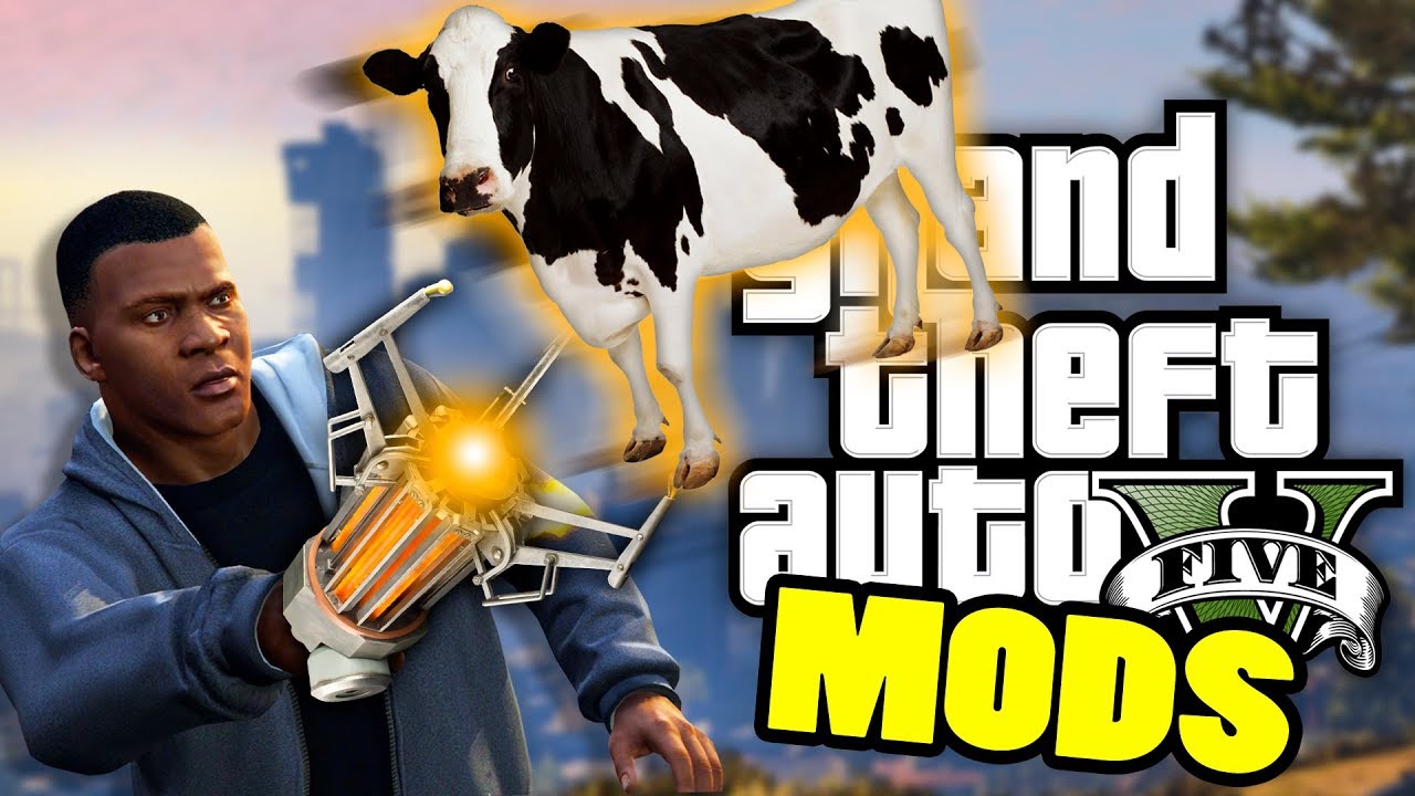 GRAVITY GUN! | GTA V: MODS (Dansk)