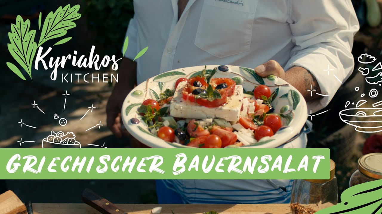 Griechischer Bauernsalat nach Original Rezept | Kyriakos Kitchen