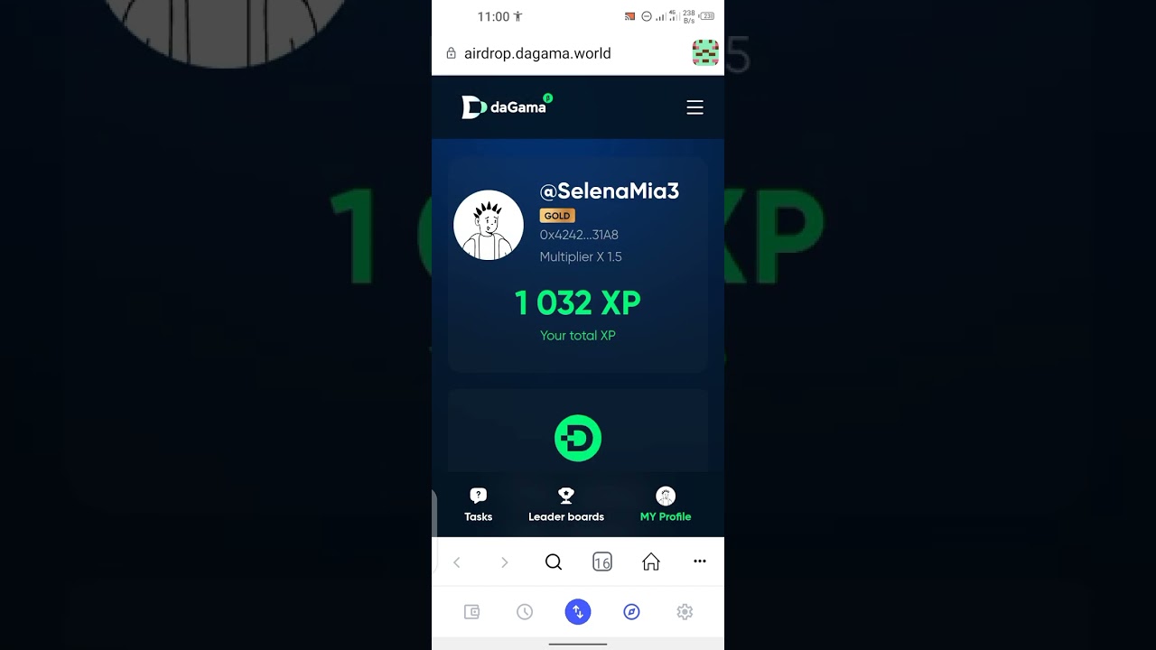 🚀 free crypto airdrop $1000 free no gas fee no deposit #dagama