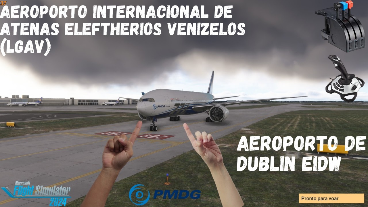 FLIGHT SIMULATOR 2024 Aeroporto de Dublin EIDW Aeroporto Internacional de Atenas Eleftherios  LGAV