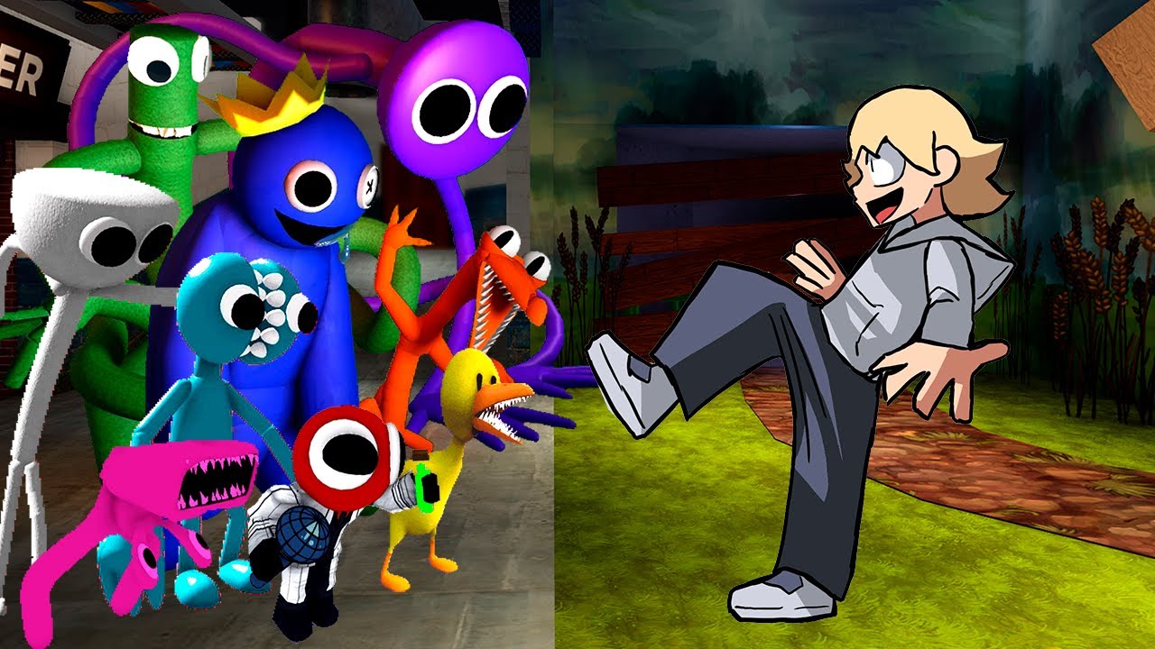 New 67 Kid VS Rainbow Friends 3D but Friday Night Funkin Mod Roblox