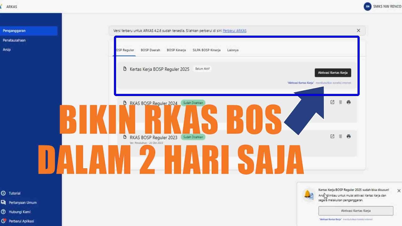 CARA CEPAT BUAT RKAS BOS  TAHUN 2025 DALAM 2 HARI SAJA