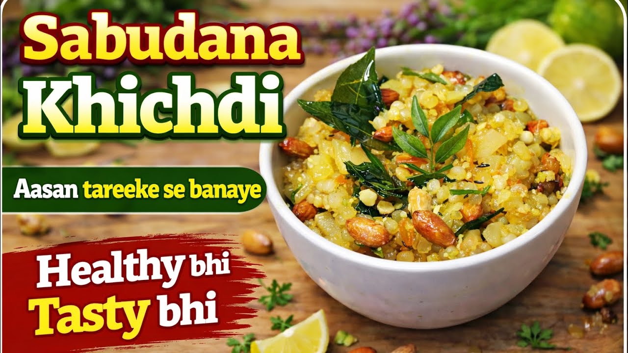 Sabudana Khichdi Recipe |Aasan Tareeke Se Banaye | Healthy Bhi Tasty Bhi #sabundanakhichdi #khichdi 
