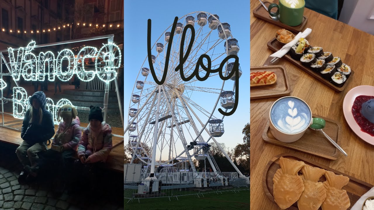 1. vánoční vlog/TRHY A RUSKÉ KOLO/korejská kavárna