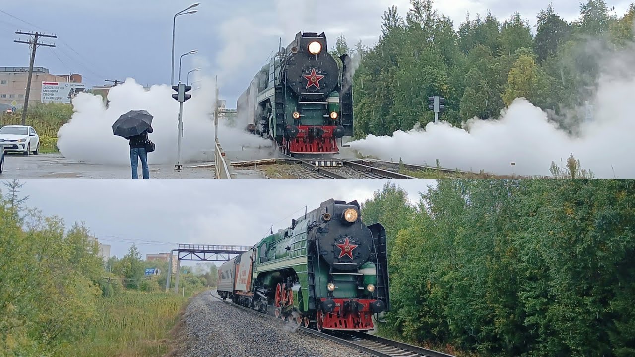Прибытие и мощное отправление П36-0147 