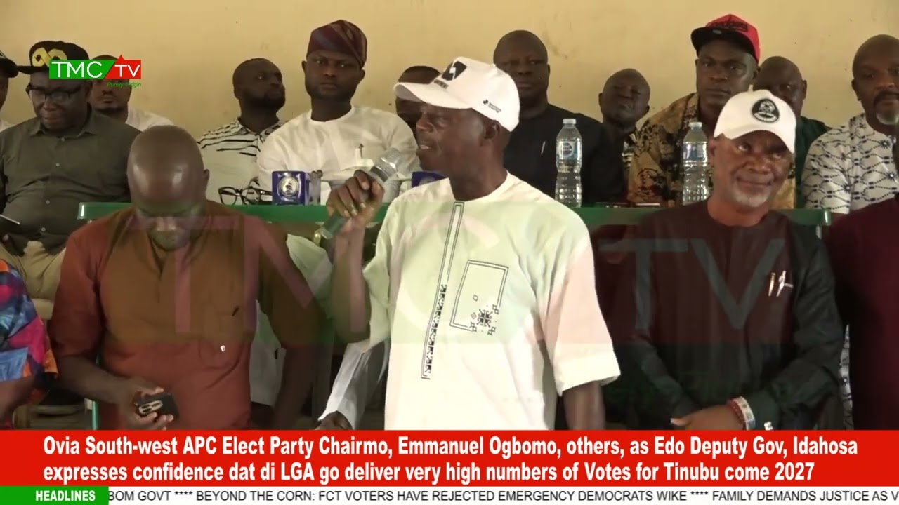 Ovia South west APC Elect Party Chairmo, Emmanuel Ogbomo, others, as Edo Deputy Gov, Idahosa express