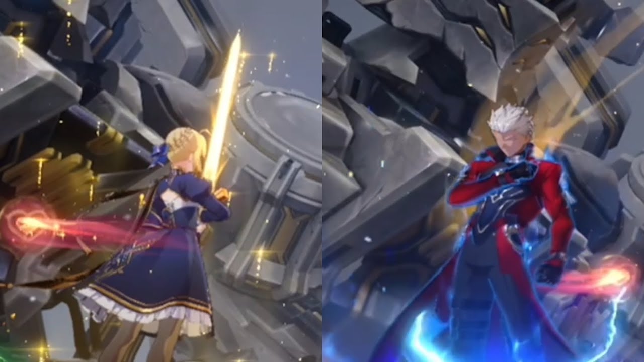 Saber & Archer Full Chant Noble Phantasm - Honkai: Star Rail &times; Fate[UBW] Collab