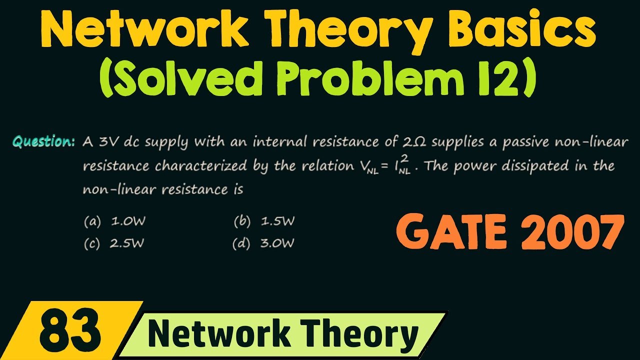 Basics of Network Theory (Solved Problem 12)