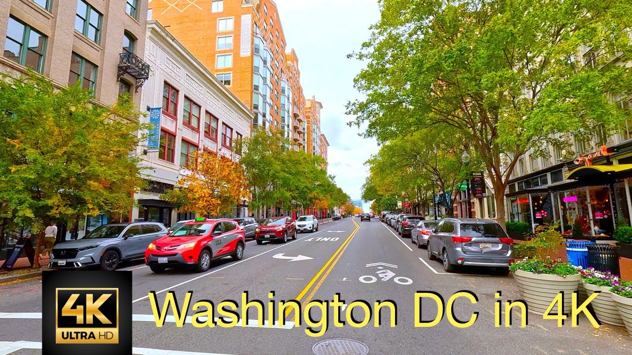 Drive 46 Relax and Enjoy Washington DC | Beautiful City Drive in 4K