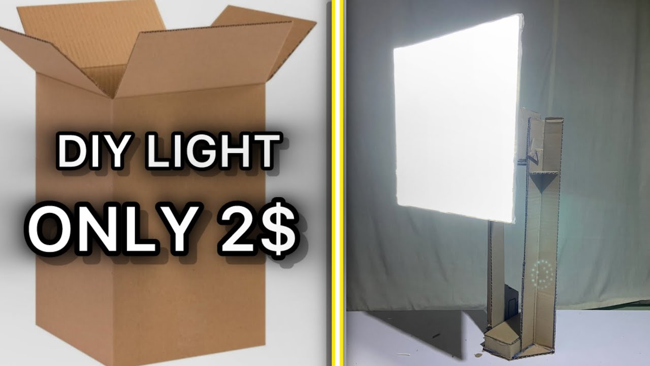 Amazing DIY Soft Light from Cardboard (It Actually Works!)
