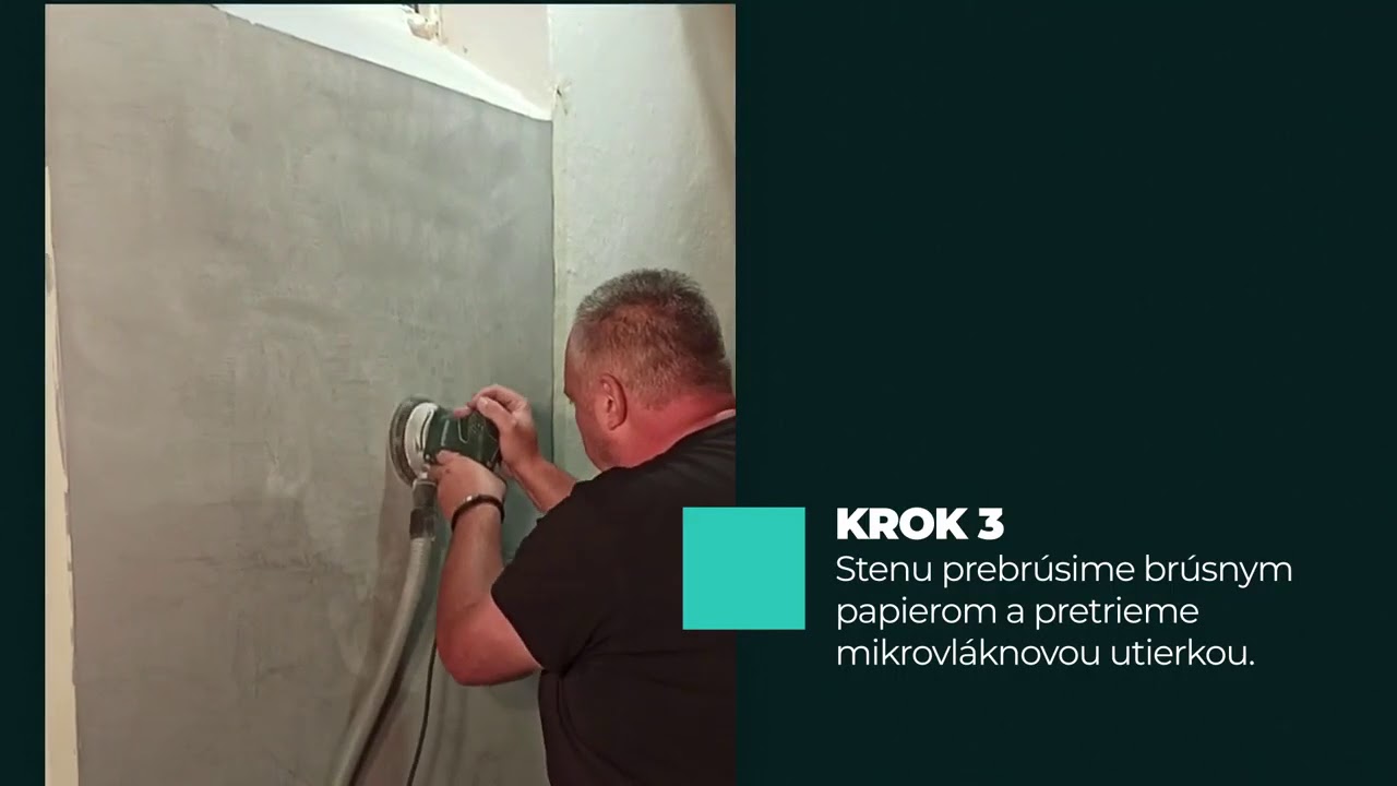 Ako zhotoviť mikrocementovú stenu - videonávod