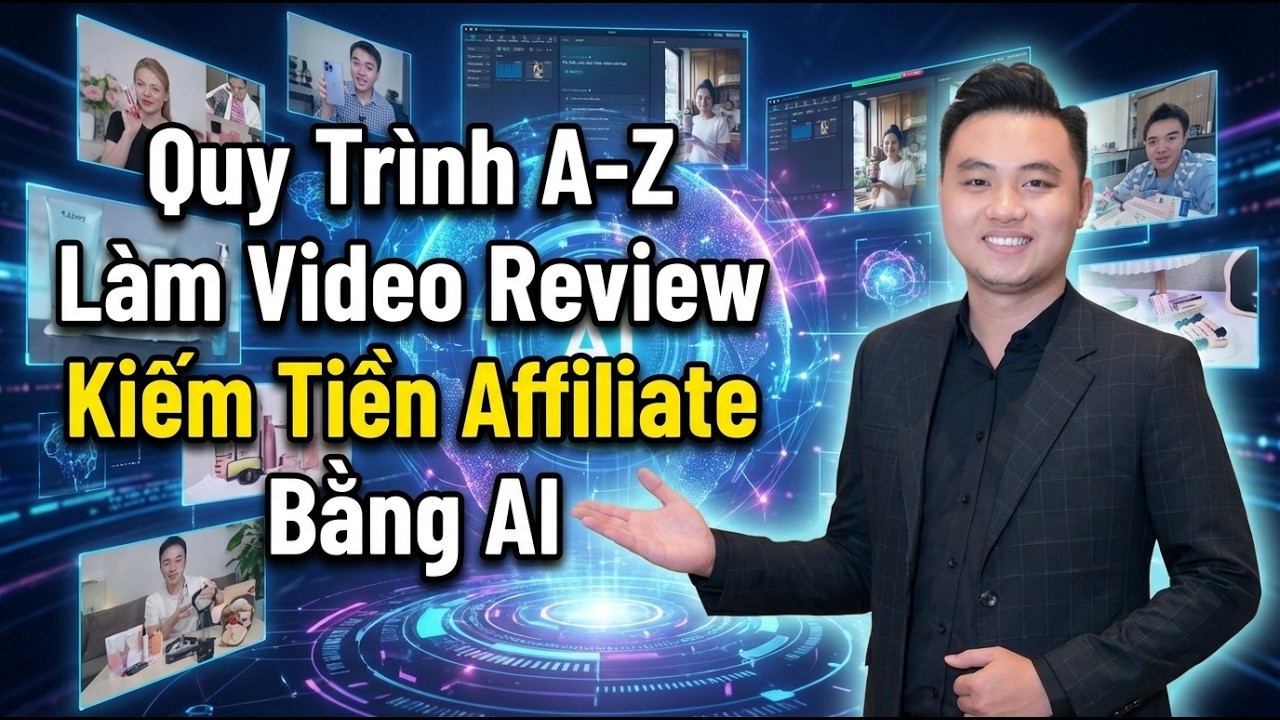 Quy Trình A-Z Làm Video Review Kiếm Tiền Affiliate Bằng AI